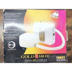 Gold 'N Hot Professional Ionic Soft Jumbo Bonnet Hair Dryer GH3985 White